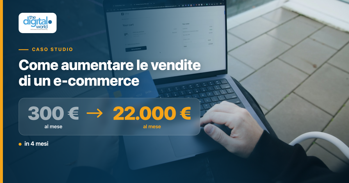 Come aumentare le vendite di un e-commerce: da 300 a 22.000 euro al mese in 4 mesi